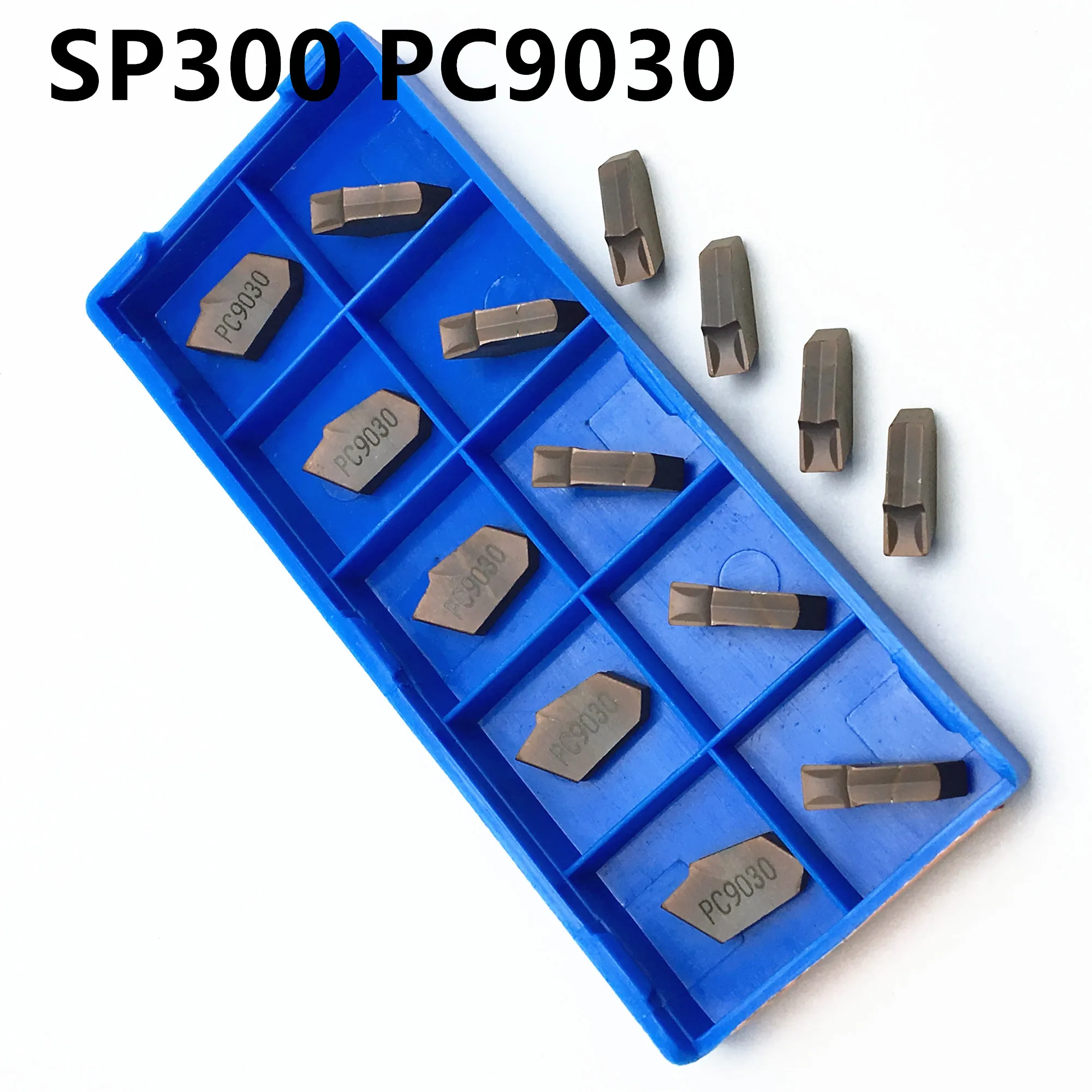 

20PCS SP300 PC9030 blade carbide slotting tool holder lathe tool turning and slotting blade SP300