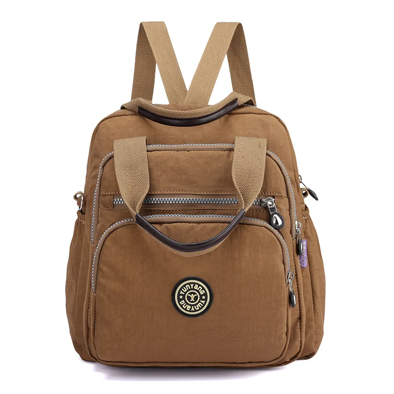 khaki backpack Водонепроницаемый рюкзак женский модный женский рюкзак для отдыха ноутбука рюкзаки Mochila Masculina многофункциональные школьные сумки - Цвет: khaki backpack