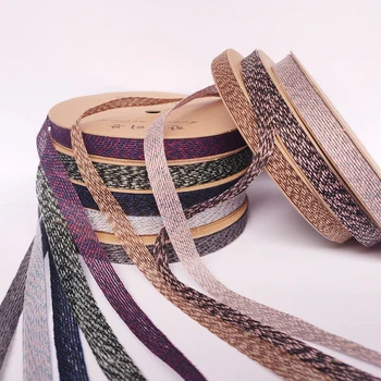 

Imported vintage ribbon new style 1.2cm polyester cotton ribbon simple bouquet gift box packaging ribbon