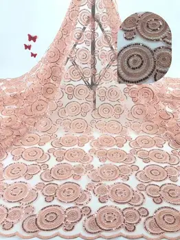 

top quality Sat-9.9217 french lace fabric african lace fabric with embroidery mesh tulle fabric