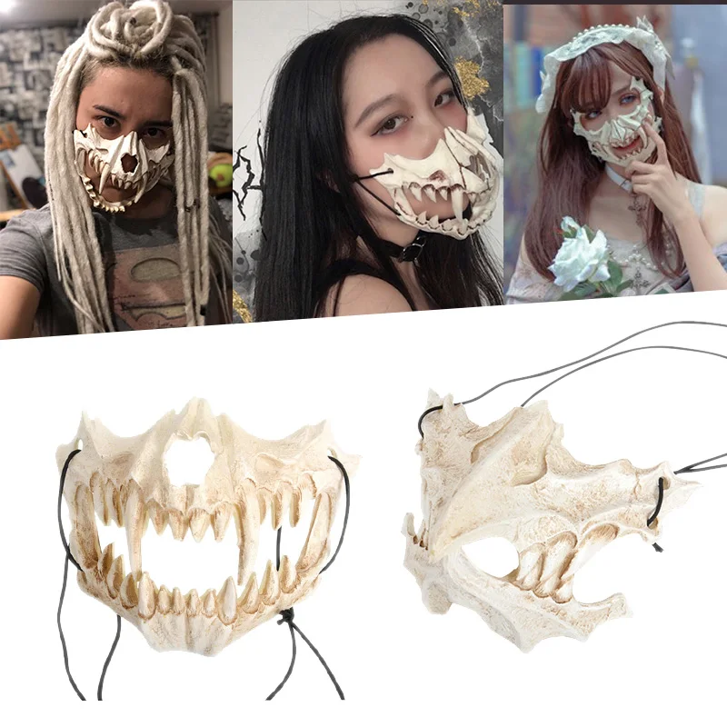 U/A Halloween Mask Japanese Dragon God Werewolf Mask Cosplay Animal Skull Masks Natural Resin Unisex Party Stage Show Wear U/A Halloween Mask Japanese Dragon God Werewolf Mask Cosplay Animal Skull Masks Natural Resin Unisex Party Stage Show Wear
