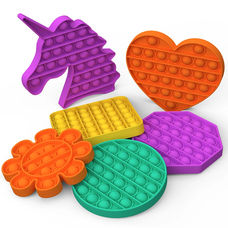 Push Bubbel Pop it Fidget Stress Reliever Anxiety Relief Sensory Toys Autism ADHD Poppit