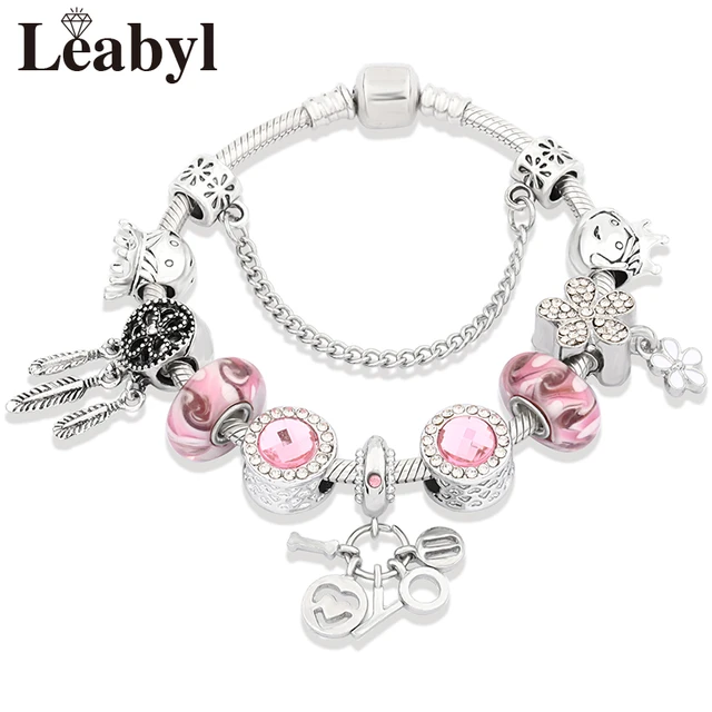 Children's Daughter Dream Moon & Star Charm Bead Bracelet