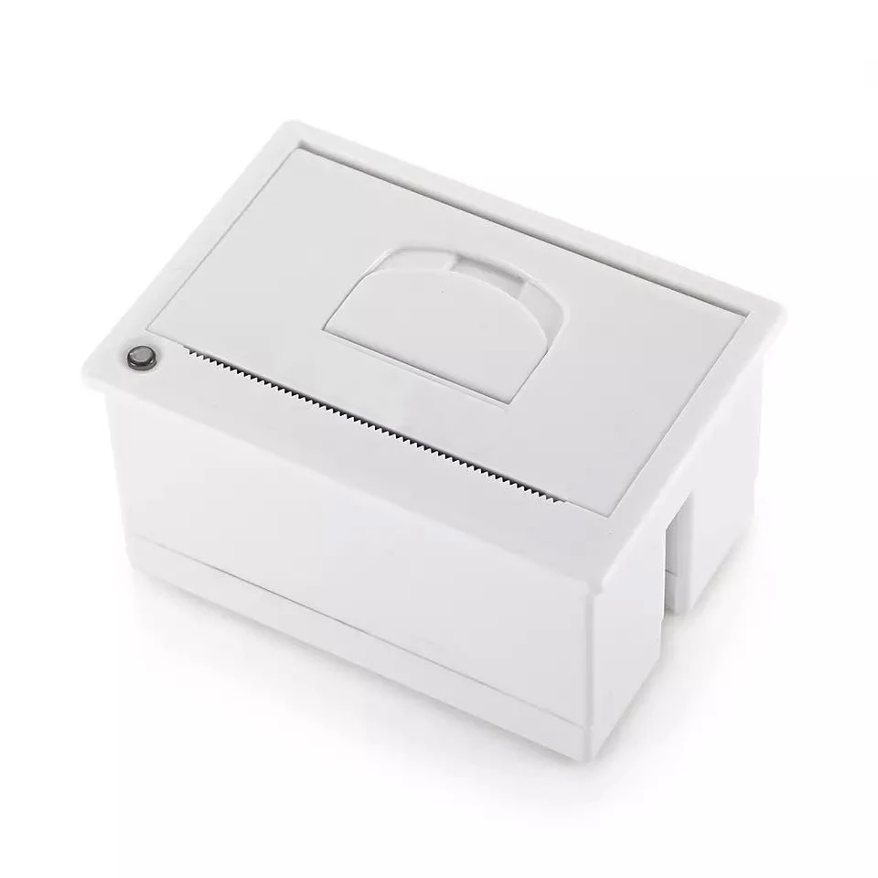 GOOJPRT QR204 열 바코드 영수증 패널 프린터, 내장 티켓 프린터 인터페이스, USB TTL/RS232 5-9V, ESC/POS 지원, 58mm