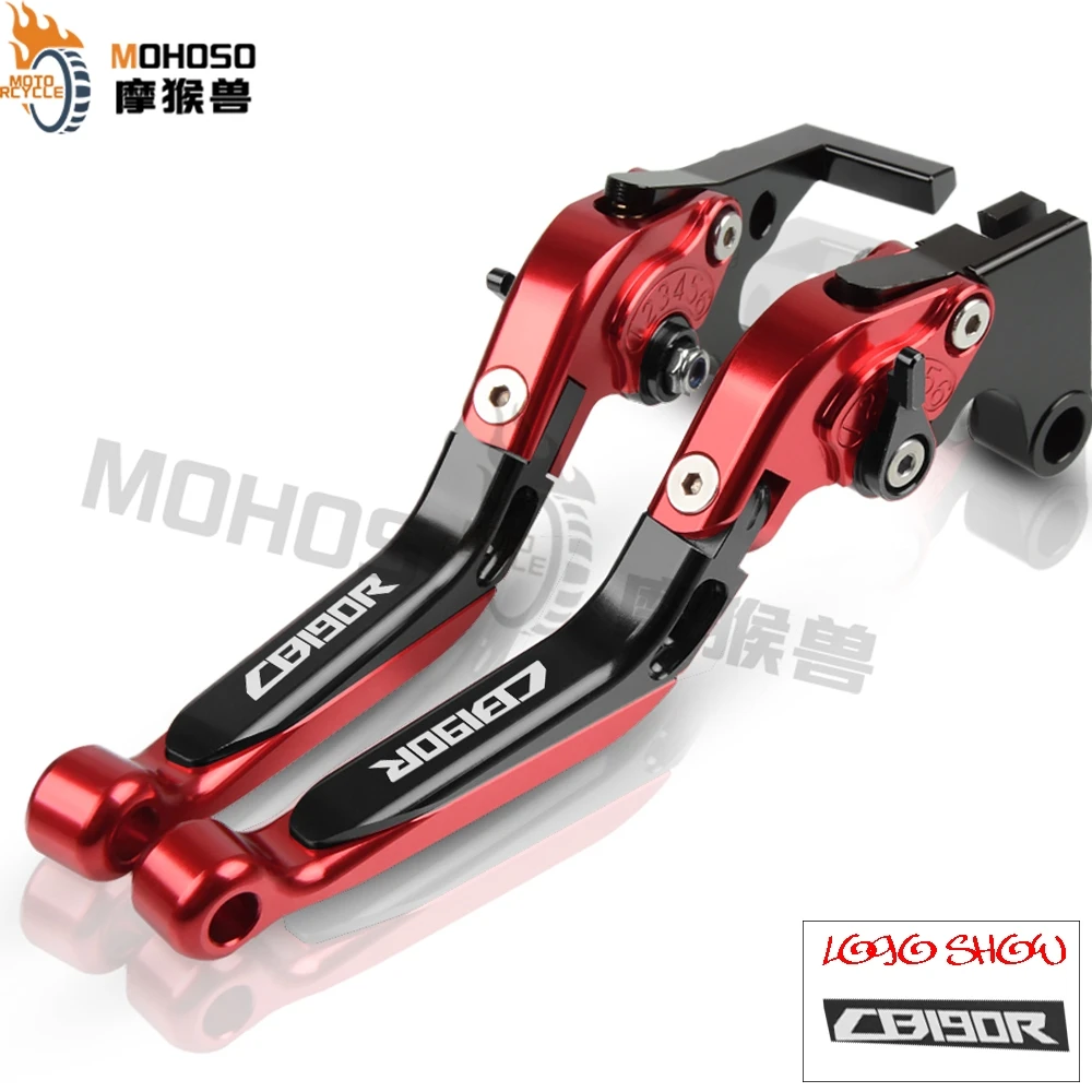 CB190R Motorcycle Accessories CNC Folding Extendable adjustable Brake Clutch Levers For Honda CB 190R 2015-2018 2016 2017 | Автомобили и