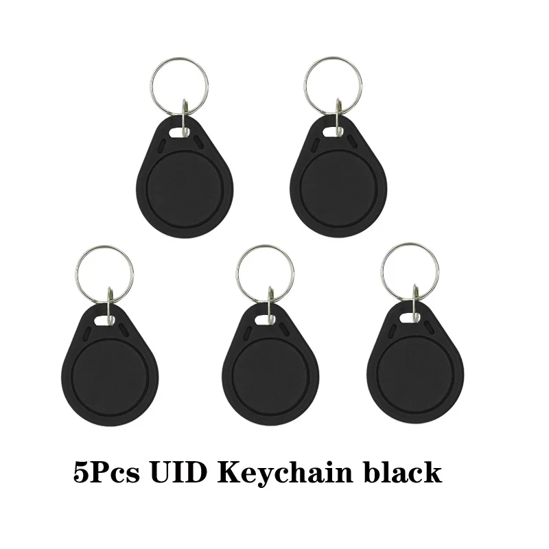 badge reader 5/10Pcs 13.56Mhz Rfid Tag M1 NFC Key IC Card Uid Changeable Token Attendance Management Keychain ABS Waterproof Keyfobs Tags door access card Access Control Systems