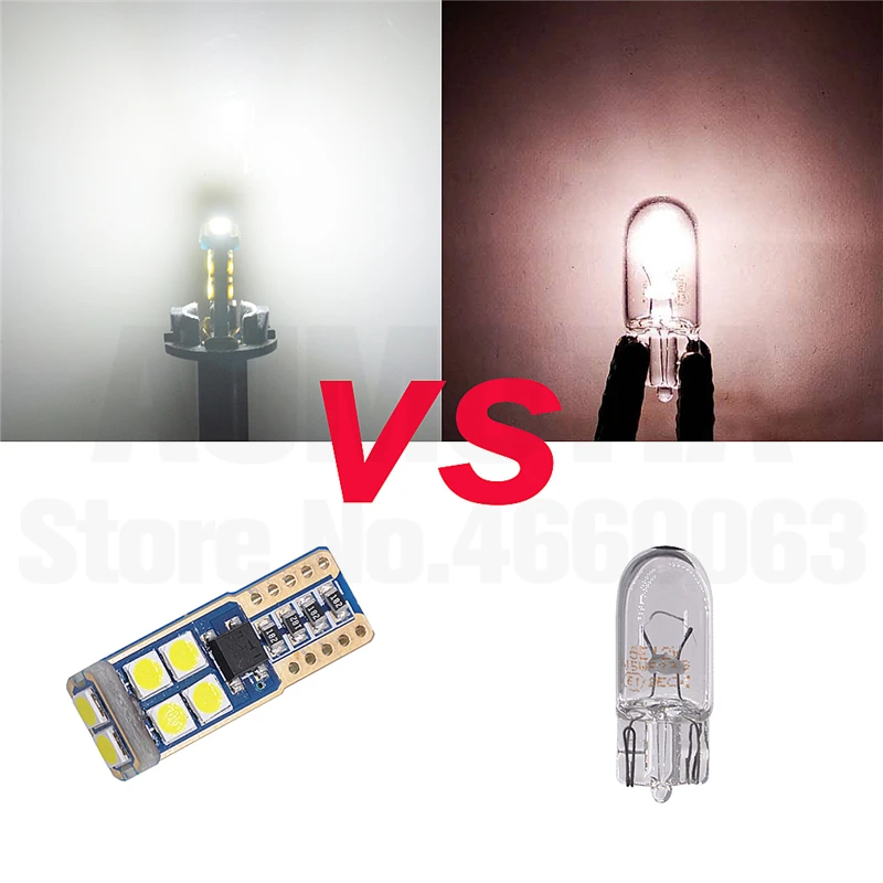 10x W5W 3030 SMD автомобильный T10 светодиодный 194 168 Клин Замена заднего прибора панель лампа для номерного знака
