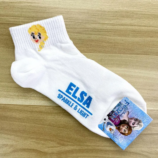 Disney Spring Summer Cartoon Mickey Minnie Donald Duck Daisy Lady Sweet Socks Solid Color Socks 8