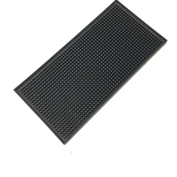 

Kitchen PVC Placemat Coaster Non-slip Rubber Rectangular Pads Practical Impermeable Bar Pad Goblet Stock Mat Table Decor