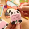 1 pièce autocollants mignon Kawaii Animal Notes autocollantes poste bloc-Notes Filofax mémo blocs-Notes bureau fournitures scolaires papeterie Zoo Panda chat ► Photo 3/6