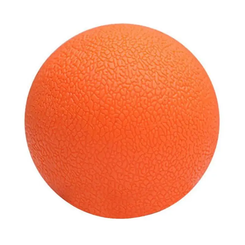 Практичный ТПЭ арахисовый Массажный мяч Лакросс фитнес-мячи терапия спортзал расслабляющий мяч для занятий йогой релиз мышц спортивное оборудование - Цвет: Оранжевый
