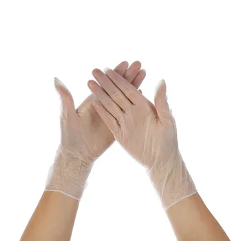 

100/200pcs Transparent Disposable Gloves For Home Cleaning Medical/Food/Rubber/Garden Gloves Universal For Left and Right Hand