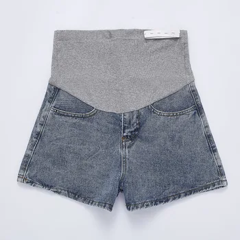 

Pregnant women simple jeans Shorts sexy pants summer style adjust soft silk jeans for women gift