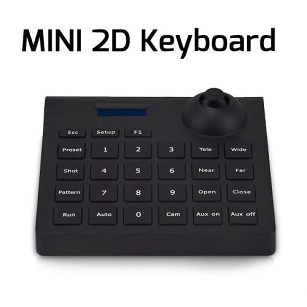 Mini 2-Axis joystick keyboard controller Joystick CCTV Keyboard Controller for DVR PTZ Speed Dome Camera Pan Tilt Zoom Pelco P/D Protocol RS485 Control