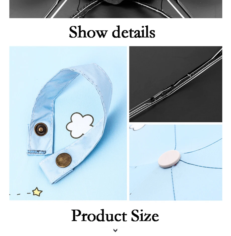 Женский мини-зонт складывающийся в карман черное пластиковое покрытие анти-УФ зонтик портативный дорожный Зонт 5 раз непогодный зонт