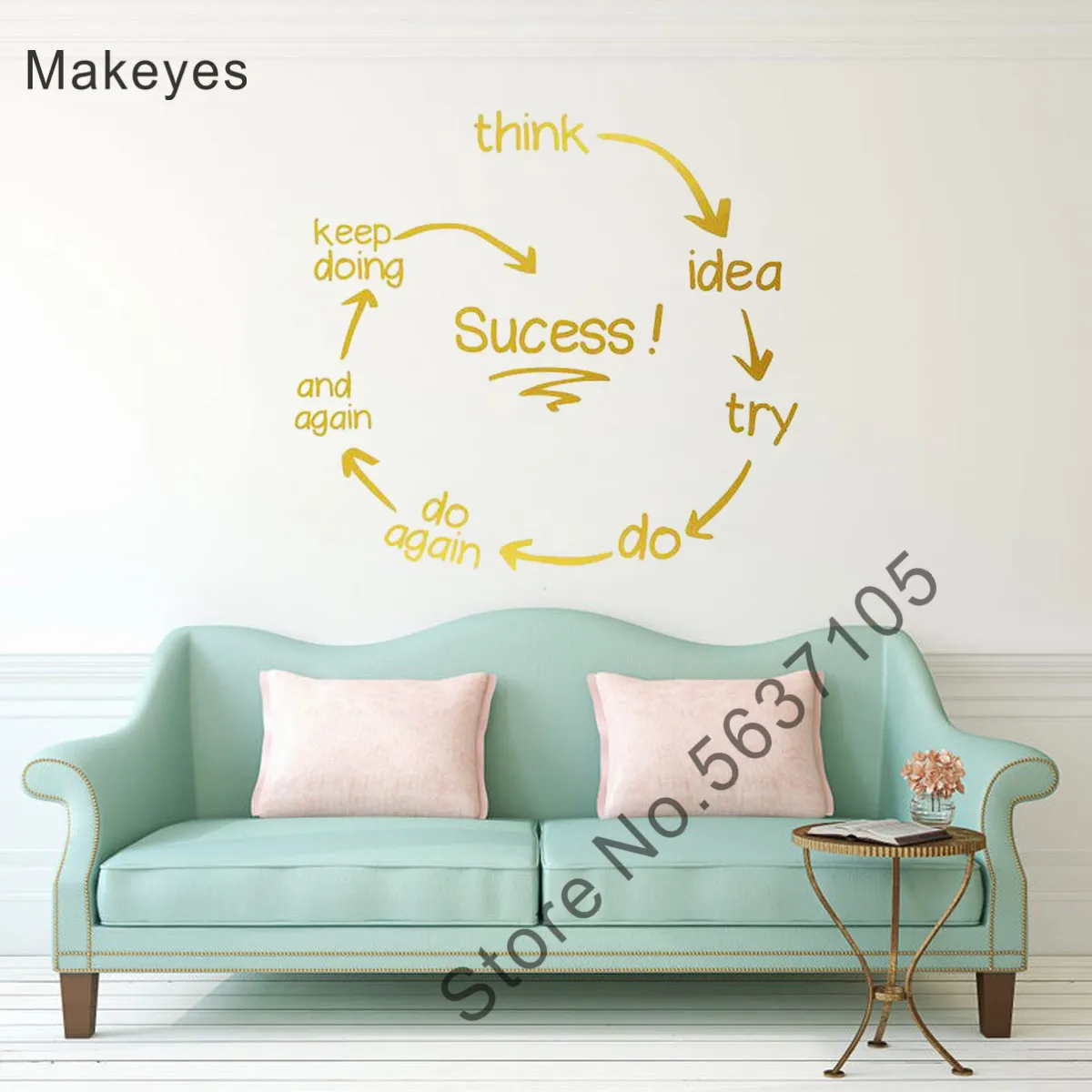 Наклейки на стену Makeyes наклейки для офиса|Наклейки стену| |