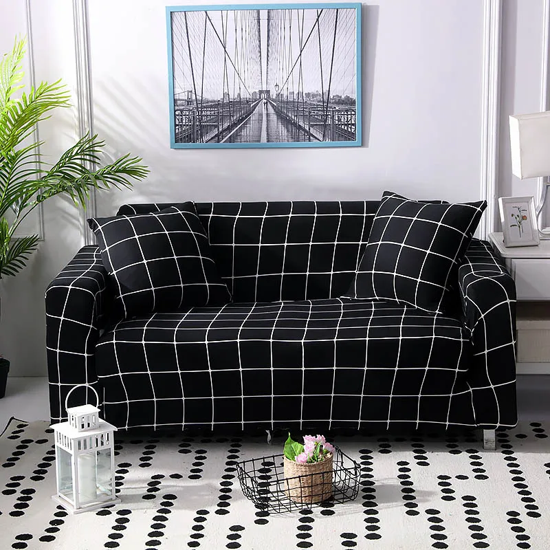 Чехол на диван из стрейч-материала, чехлы, плотно обертывающиеся, все включено, противоскользящий секционный диван, эластичный чехол на диван для домашних животных - Цвет: Color 7
