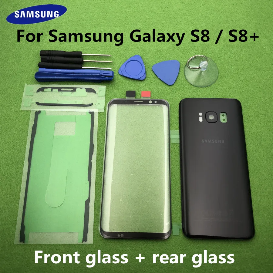 Стеклянный объектив для Samsung Galaxy S8 G950 чехол задней крышки аккумуляторной батареи