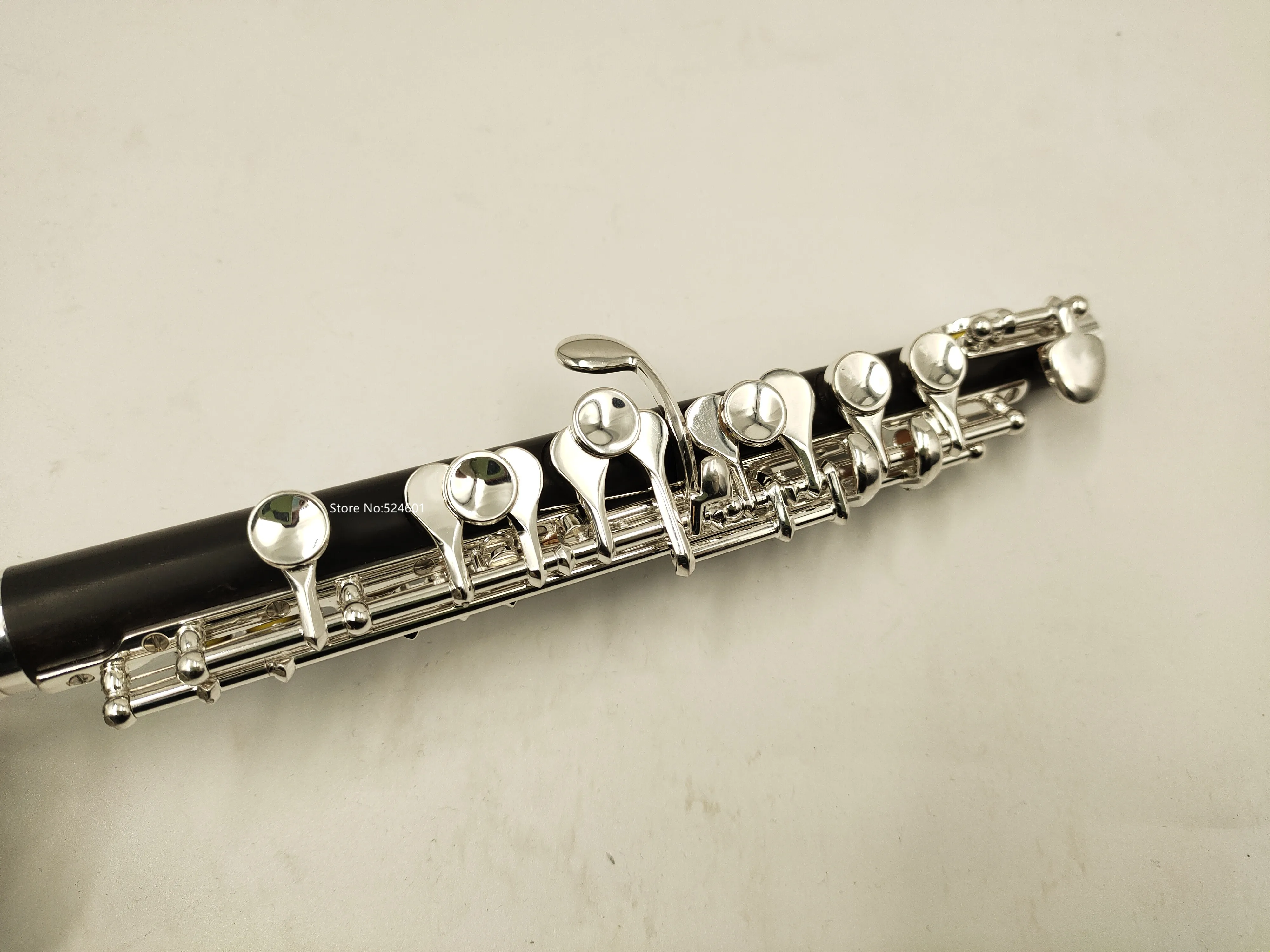 MARGEWATE Ebony Wood PICCOLO C Key Sliver Plated Keys Professional Musical Instrument With Case