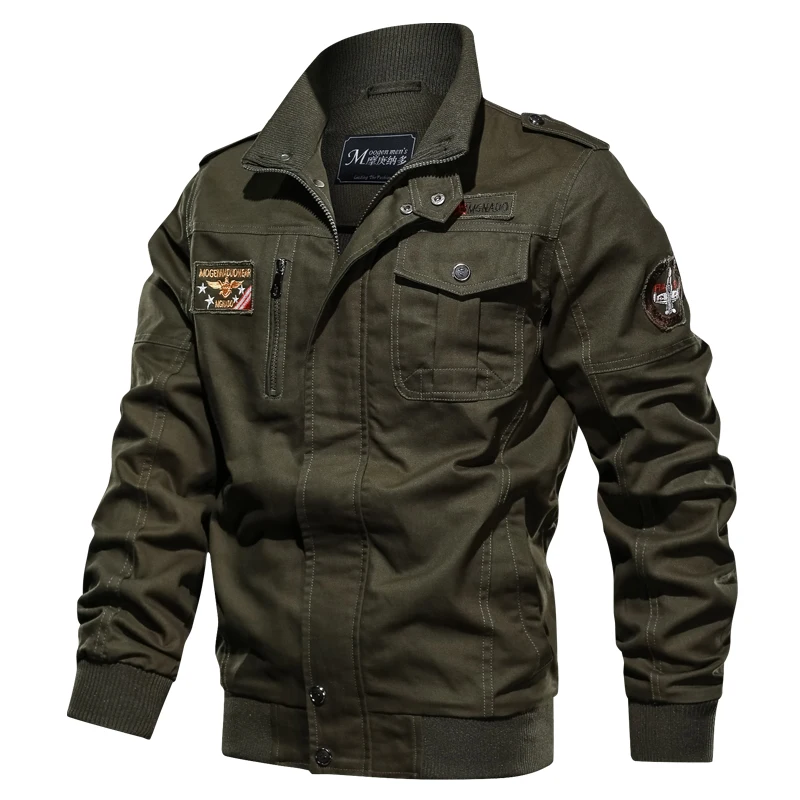 Billige Casual Jacke Männer 2020 Frühling Herbst Armee Military Jacken Herren Mäntel Männlichen Oberbekleidung Windbreaker Slim Fit Stehkragen Männlichen Mantel