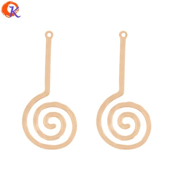 

Cordial Design 50Pcs 24*53MM Jewelry Accessories/Earring Connector/Matte Gold/Spiral Shape/DIY Making/Hand Made/Earring Findings