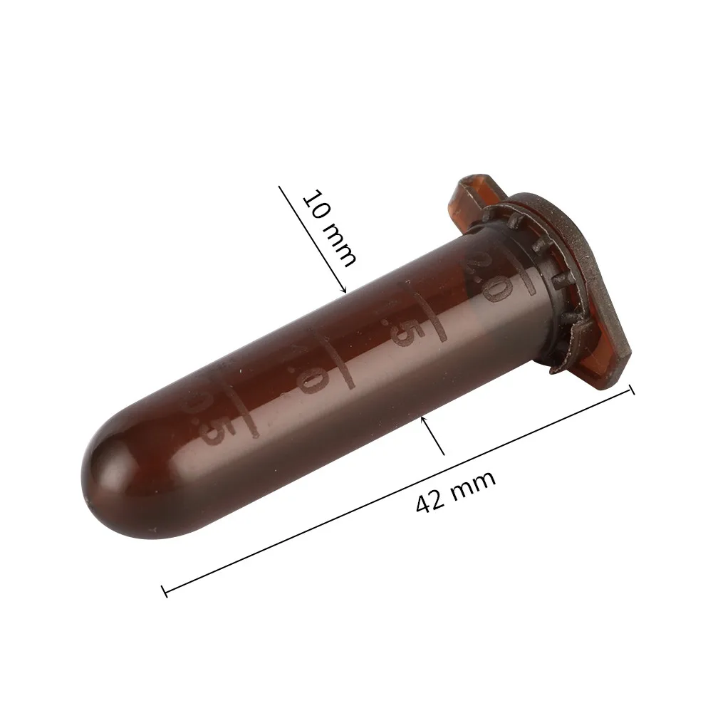 2ml Snap Cap Round Bottom Centrifuge Test Tube Laboratory Analysis Test Tube Sample Vial Container School Lab Equipment 100Pcs
