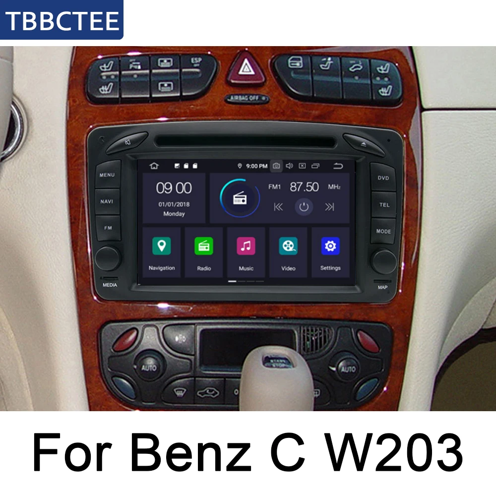 Flash Deal For Mercedes Benz C Class W203 2001~2004 NTG Car Android GPS Navigation Multimedia system Bluetooth WIFI Radio Map Amplifier 2