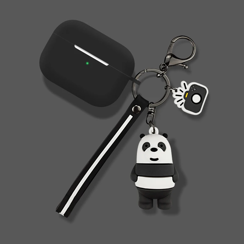 Милый 3D мультфильм брелок силиконовый наушник гарнитура чехол для Airpods 3 Зарядка беспроводной Bluetooth для AirPods Pro - Цвет: 7