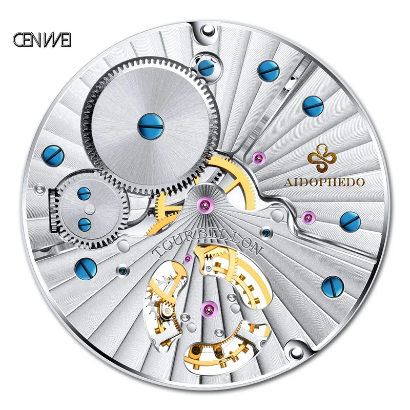 Real Tourbillon ST8230 мужские деловые повседневные часы Aidophedo Мужские механические из