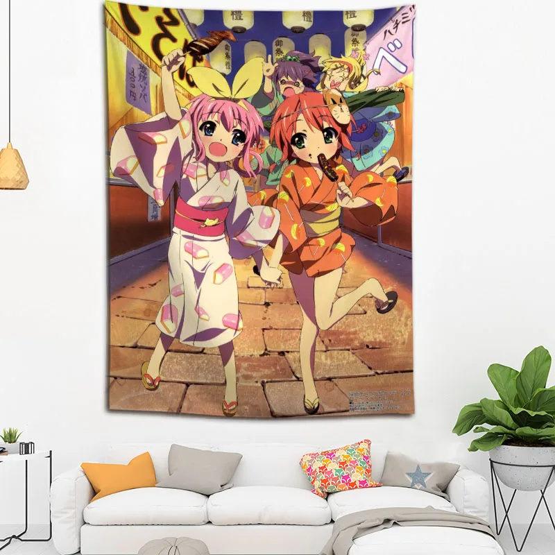 Hot Sale Custom Anime Flip Flappers Printed Tapestry Background Decorative Various Sizes Wall Hanging Decor | Дом и сад