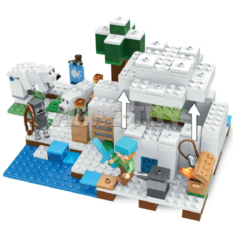 The Polar Igloo House With Alex & Bear Stray Action Figures Compatible 21142 Bricks Building Blocks Sets Toys The Polar Igloo House With Alex & Bear Stray Action Figures Compatible 21142 Bricks Building Blocks Sets Toys