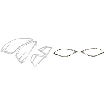 

6x for Hyundai Tucson IX35 2010-2014 ABS Chrome Rear Taillight Lamp Hood