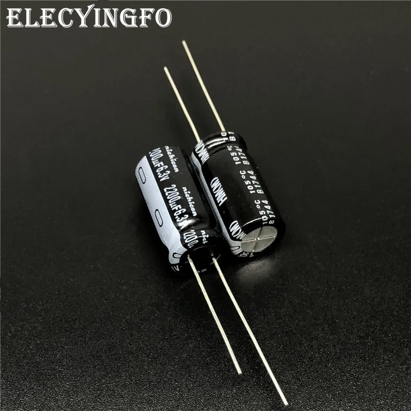5 шт./50 шт. 2200 мкФ 6 3 V NICHICON HM серии низкое сопротивление 10x20 мм 6.3V2200uF материнская
