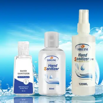 

New 1 Bottle Of Waterless Portable Refreshing Gel Pump Hand Sanitizer Liquid Soap Lotion Detergent For Home Travel