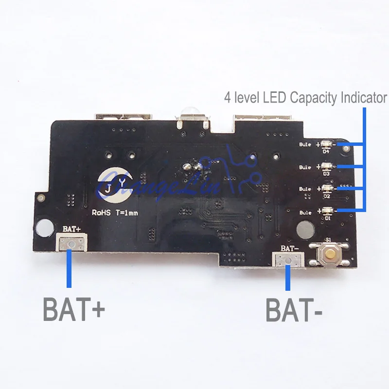 6 S/4S 18650 PCB Мобильный Внешний аккумулятор модуль зарядное устройство чехол материнская плата двойной usb порты DIY комплекты гаджеты для ROMOSS