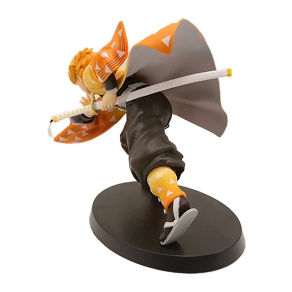 15cm Anime Demon Slayer Action Figures Draw Sword Agatsuma Zenitsu Figurine Kimetsu No Yaiba Figura PVC Collection Model Toys