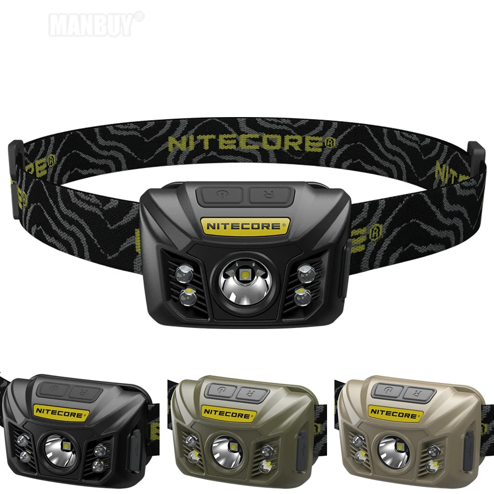 SALE NITECORE NU32 White + Red Light CREE XP-G3 S3 LED Rechargeable built-in Battery Headlamp CRI Outdoor Camping Search 3Colors