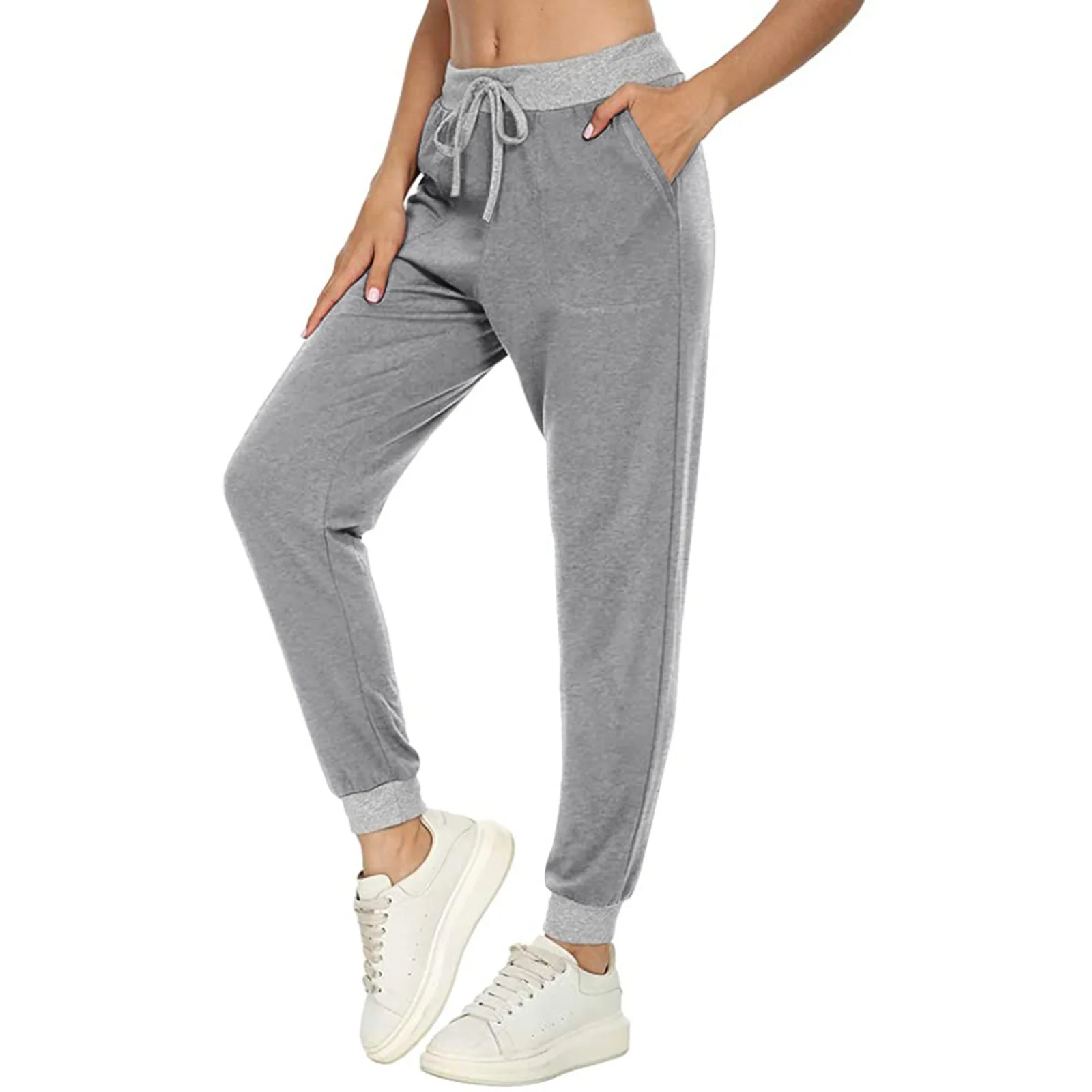 2022 Women Low Waist Drawstring Jogging 