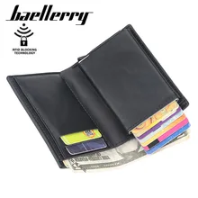 

Rfid Blocking Protection Unisex ID Credit Card Holder Wallet Leather Aluminum Pop-out Business Bank Card Case Cardholder Wallet