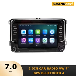 GRANDnavi radio con GPS para coche, radio con Android 10, 2 Din, para VW, Passat B6, amarok, volkswagen, Skoda, Octavia 2, superbJetta, T5, golf 5 y 6