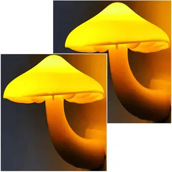 

Led night lamp bedside lamp creative light sensitive mushroom lamp