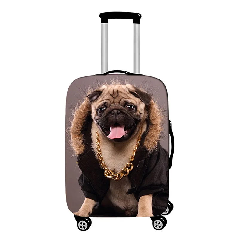 Чехол для багажа с животным узором, эластичный чехол для путешествий, чехол для 18-32 дюймов, чехол для костюма, аксессуары для путешествий, Новинка - Цвет: G   Luggage cover