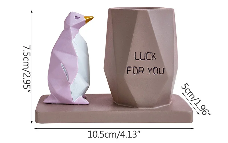 Скандинавское оригами искусство Пингвин миниатюрные фигурки ручка в форме пингвина держатель для хранения мелочей украшение дома стол Декор прекрасный подарок милый