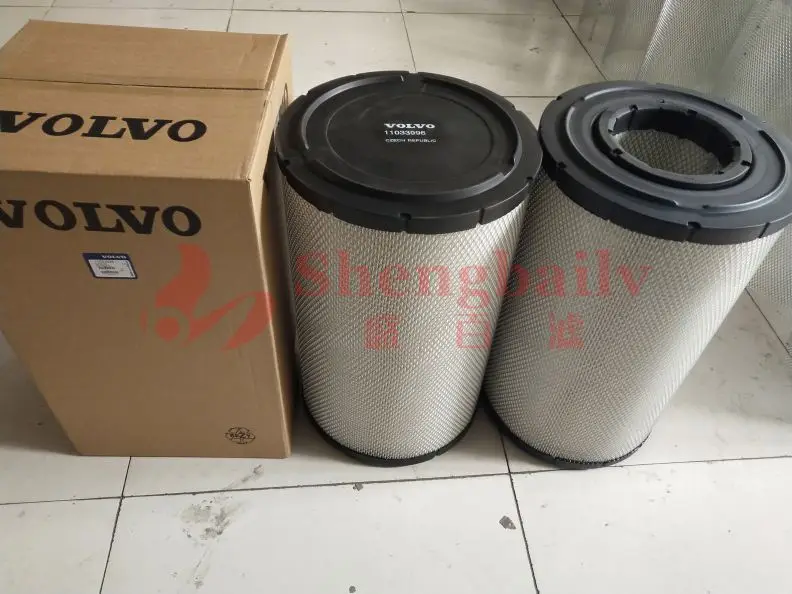 Excavator accessories 360/380 excavator air filter element 11033996/11033997