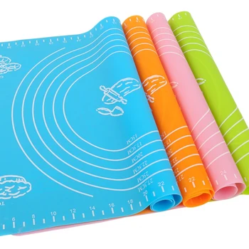

40x30cm Non-slip Silicone Kneading Mat Kitchen Tool With Scale Silicone Cushion Baking Tool Silicone Pastry Baking Mat