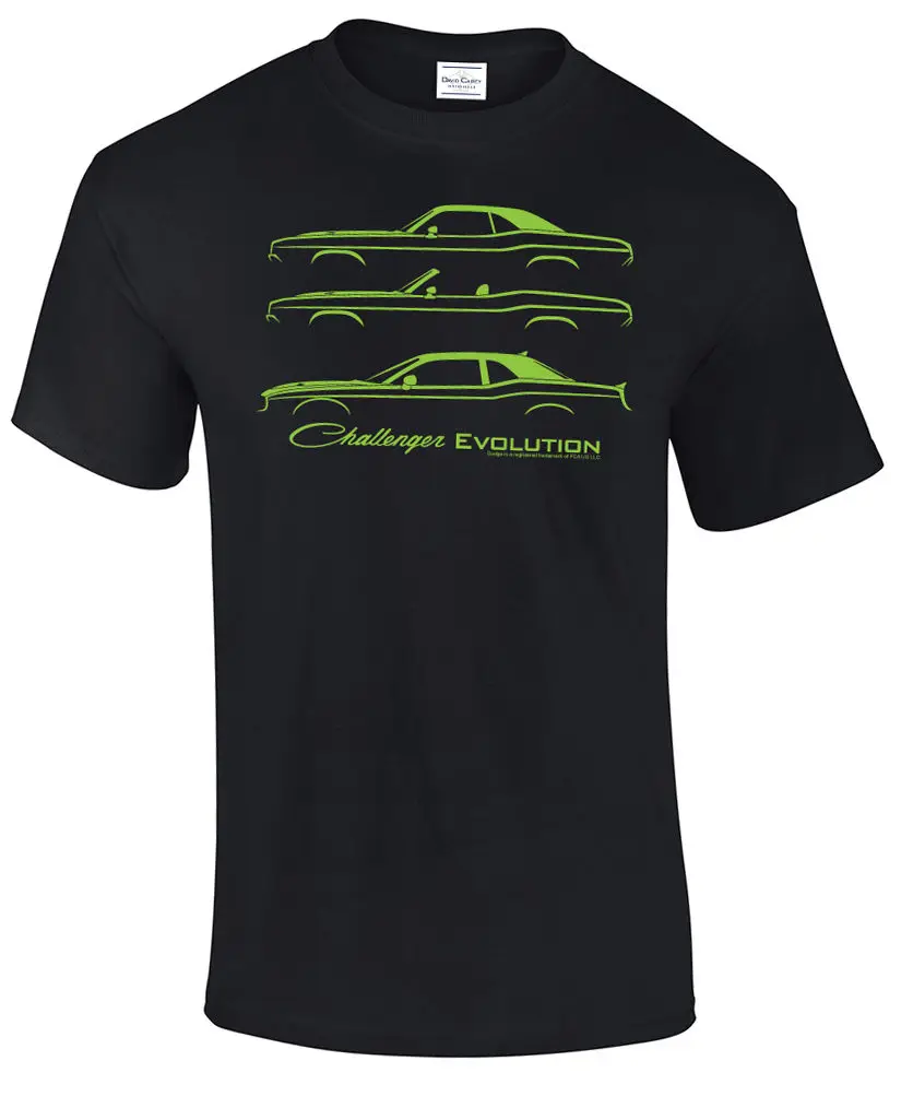 Американская мышечная машина 1970 2017 Challenger Evolution футболка Классическая Sr T 8 Hemi R/T