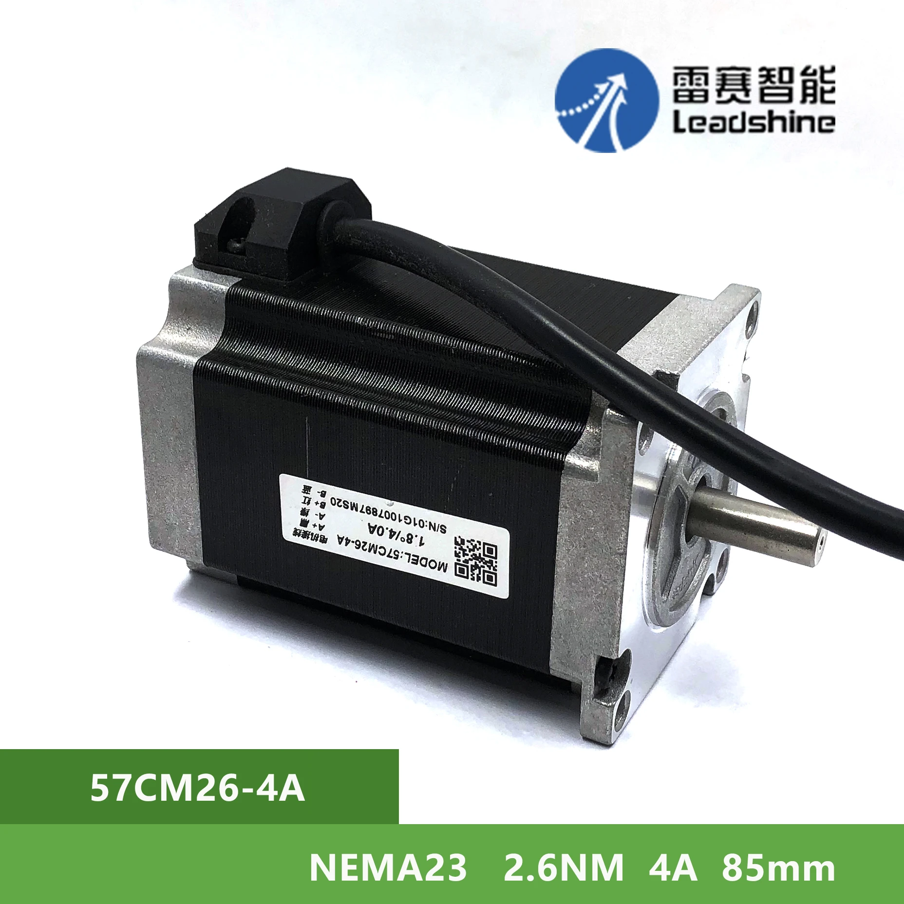 

NEMA23 Leadshine 57CM26-4A 2.6Nm 4A 2 phase Stepper Motor Shaft Diameter 8MM