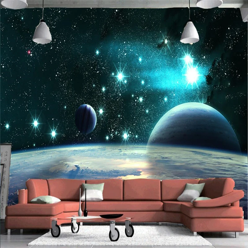 beibehang-Custom-photo-wallpaper-3D-large-wall-murals-stickers-3D-vast-universe-star-planet-living-room (1)
