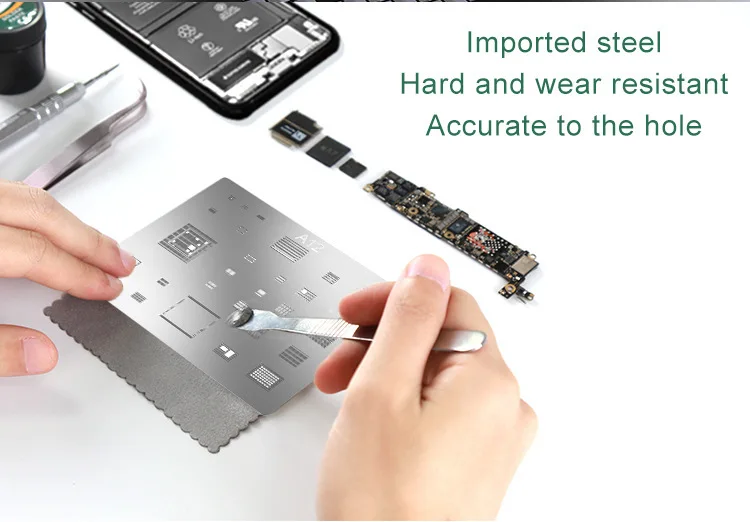 BEST High Quality 3D universal Stencils for Iphone tools XS Max XR Directly Heated A12 mobile phone BGA IC Reballing Stencil