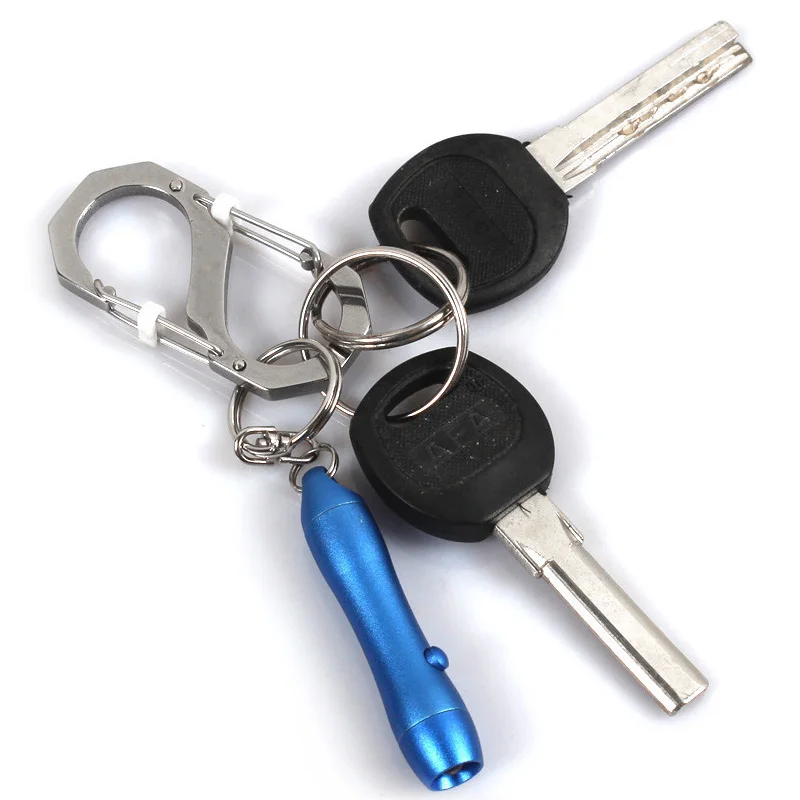 3pcs 8 Type Carabiner Key Chain Hook Clip Buckle Slide Lock for Hiking Camping Dual Buckle Key Chain 8 Shape Buckle for Camping